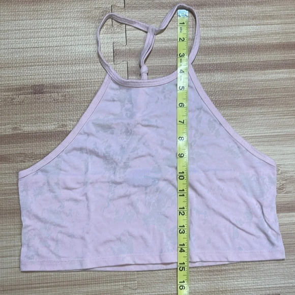 Forever 21 Light Pink Tie Dye Halter Crop Top Women's Size XSmall - Picture 4 of 6